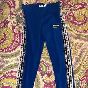 Adidas blue leggings. Size Medium.